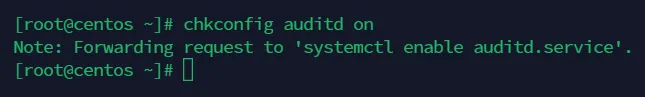 chkconfig auditd on
