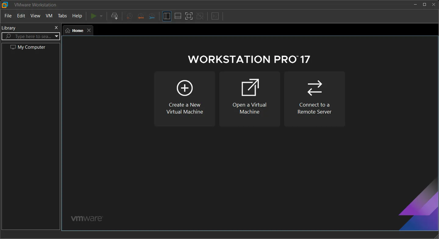 Open VMware Workstation Pro