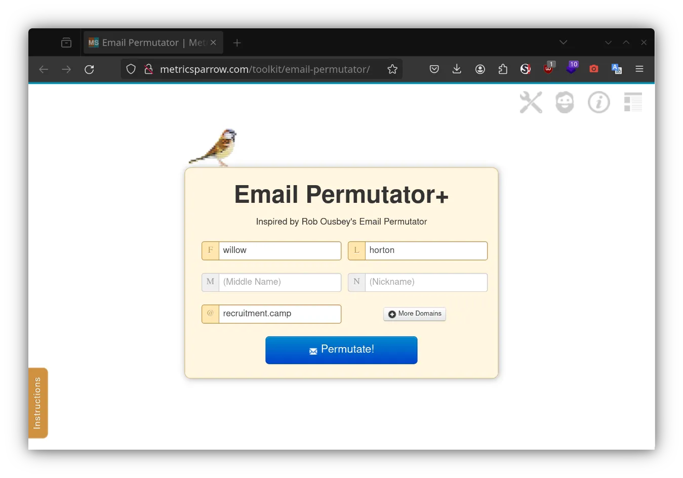 Email Permutator